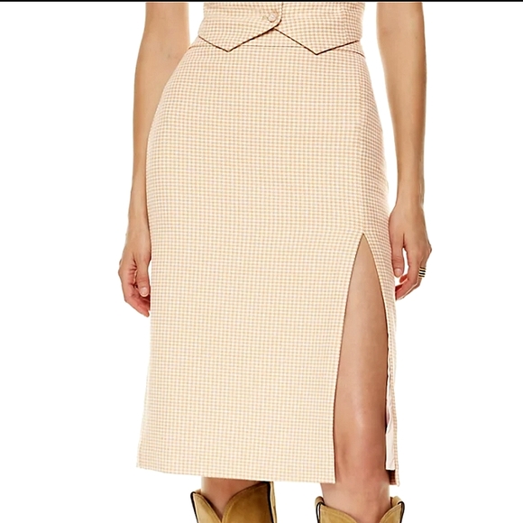 Wilfred Patio Midi Skirt Houndstooth - Picture 5 of 11